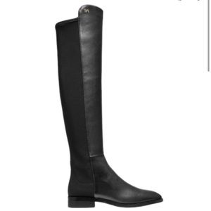 Stuart Weitzman Black Keelan City Neoprene Knee Boots